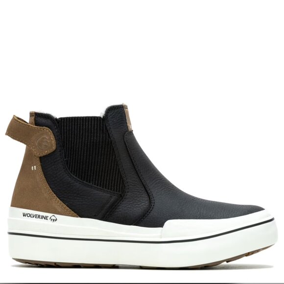 Wolverine Torrent Womens Black and White Slip-On Boots 7.5 NWT - Picture 1 of 6